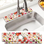 Sink Faucet Absorbing Mat, 2 Pack Drying Mat Around Faucet Sink Splash Guard by BathtubMat