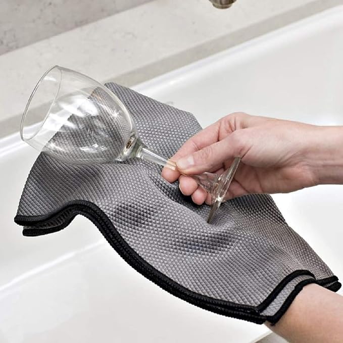 Idea Home Premium Fish Scale Microfiber Cloth – Ultra-Clear, Lint-Free & by IdeaHome