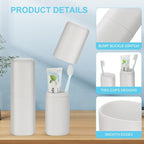 Travel Toothbrush and Toothpaste Case, 2 in 1 Gray Toothbrush Holder and Rinse - Image 5
