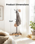 Pipishell Coat Rack with 14 Hooks, Freestanding Coat Rack Stand - Image 6