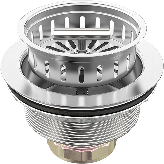 BOTEMY B9171 Kitchen Sink Drain 3 1/2 Inch Kitchen Sink Drain Strainer Assmebly by BOTEMY