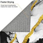 Black White Gold Marble Dish Drying Mat - Image 8