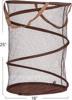 Household Essentials Pop-Up Mesh Laundry Hamper - Image 3