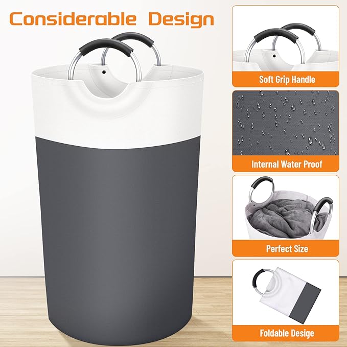 BlissTotes Laundry Basket, Laundry Hamper, Collapsible Laundry Baskets - Image 3