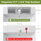 18 Inch Silicone Faucet Mat for Kitchen Sink Splash Guard – 2025 Upgraded - Image 2