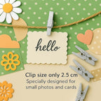 LWR CRAFTS Wooden Mini Clothespins 100 Per Pack 1" 2.5cm - Image 8