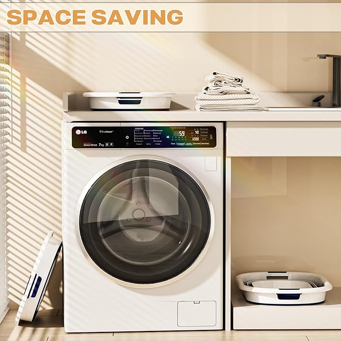 43L Collapsible Laundry Baskets plastic, Pop Up Laundry hamper/Storage Container - Image 2