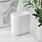 iDesign Small Slim Plastic Bathroom Trash Can, Garbage Can - Image 3