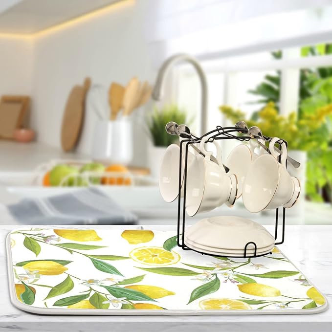 Absorbent Dish Drying Mat for Kitchen Counter - Image 5