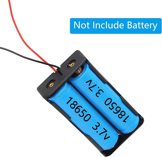 PNGKNYOCN 18650 Battery Clip, 2 Slots 3.7V DIY Battery Storage Box in Series - Image 5