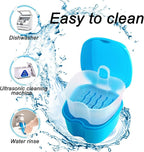 Keedolla Denture Cup Orthodontic Retainer Case, Denture Bath Box Dental - Image 5