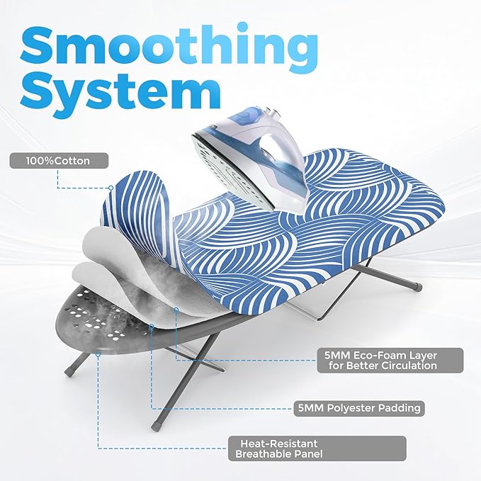 KINGBOARD Tabletop Ironing Board, Small Ironing Boards - Image 7
