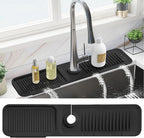 PoYang 24 Inch Faucet Mat for Kitchen Sink Splash Guard Behind Faucet, Sink by PoYang