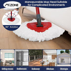 Spin Mop Head Replacement for O Ceda Mop Replace Head Triangle Mop Refills - Image 4