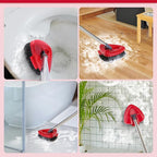 Scrub Brush with Refill Base, Spin Mop Head Scrubber Replacement Compatible - Image 5