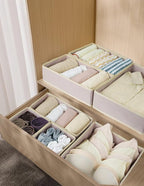 12 Pack Drawer Organizer Clothes, Foldable Fabric Dresser Organizer Closet - Image 4