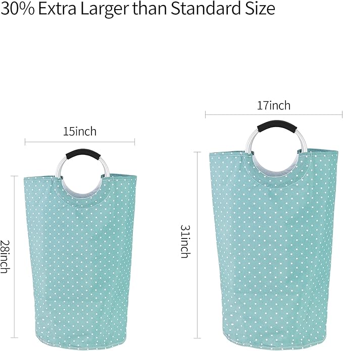 Dalykate Large Laundry Basket 82L Collapsible Oxford Fabric Laundry Hamper - Image 2