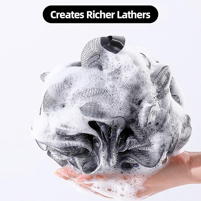 Fu Store Loofah Sponge Shower Loofahs 70g Bath Sponges Mesh Balls 4 Colors Body - Image 2