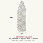 Ironing Board Cover and Pad 18"x54" Extra Thick Natural Cotton Scorch & Stain - Image 4