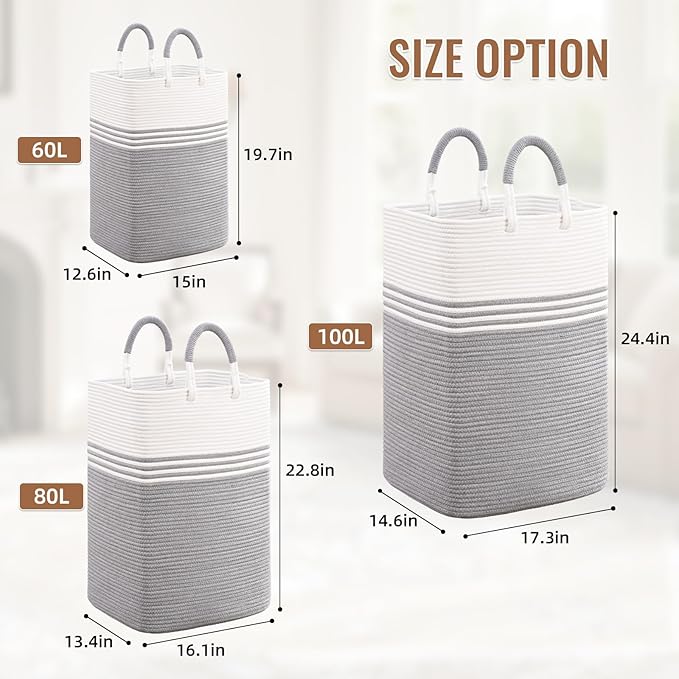 Laundry Basket Hamper, Blanket Storage, Dirty Clothes Hamper - Image 5