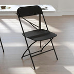 Flash Furniture Hercules Series Big & Tall Stackable Plastic Folding Chairs, Extra Wide Commercial Event Seats, Set of 4, Black - Image 13