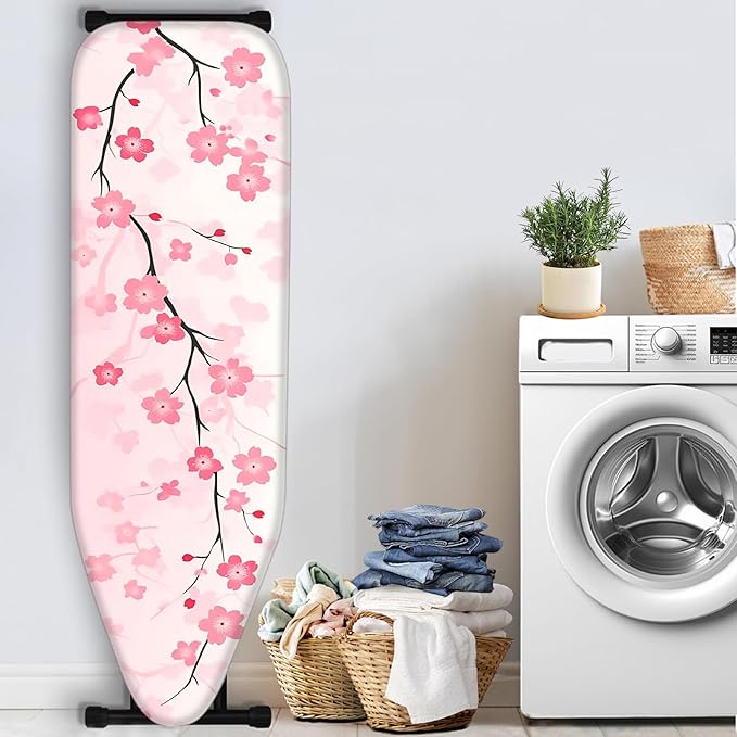 Nuxovilar Pink Cherry Blossom Pattern Ironing Board Cover, 15 * 54inch - Image 3