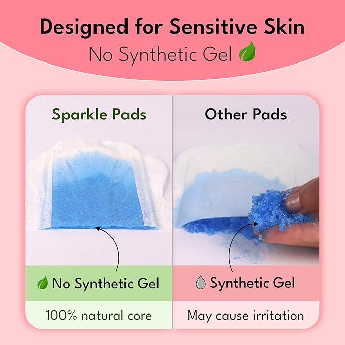 Sparkle Sanitary Pads for Women Overnight, Plant-Based Maxi Pads - Image 3
