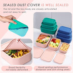 Silicone Food Storage Containers, Leak-Proof, Microwave & Dishwasher Safe - Image 4