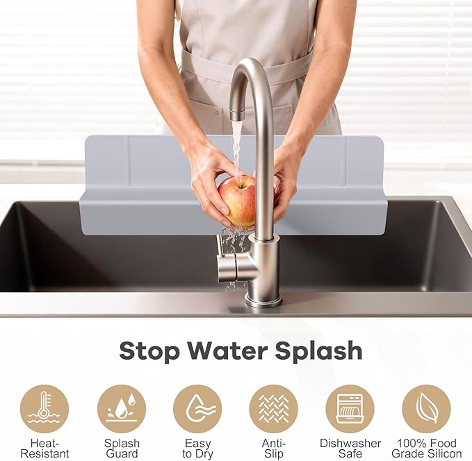 Sink Splash Guard, Non-slip - Image 2