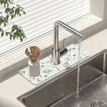 Sink Splash Guard Faucet Mat Petunias Flowers and Butterflies Absorbent Fast by Unknown