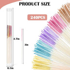 XANGNIER Ear Piercing Cleaner, 5 Colors Earring Hole Cleaner Floss - Image 2