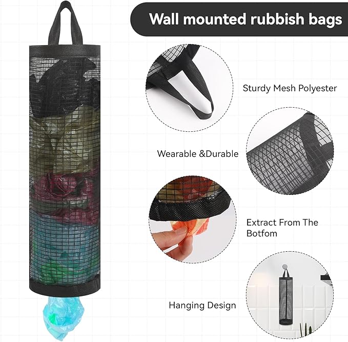 Mozeat Lens 2Pack Plastic Bag Holder, Grocery Bag Holder - Image 2