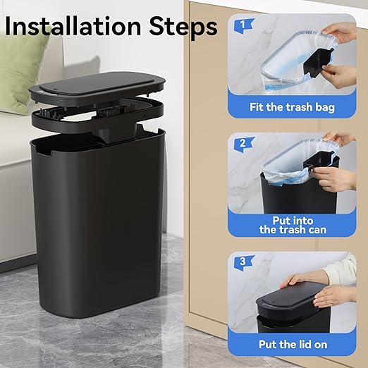 5 Gallon Bathroom Automatic Trash Can - Image 7