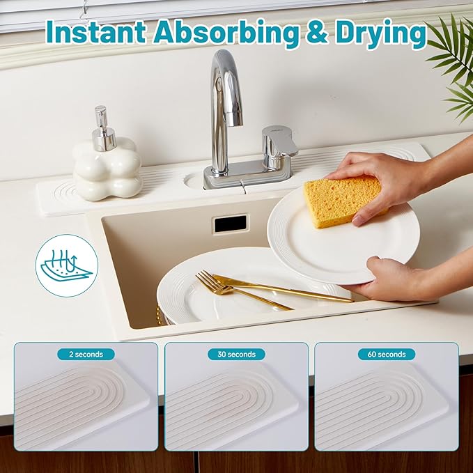 Stone Faucet Mat for Kitchen Sink - Image 6
