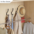 Coat Hooks Wall Mount, Hooks for Hanging Heavy Duty, Screw in Wall Hanger for - Image 7
