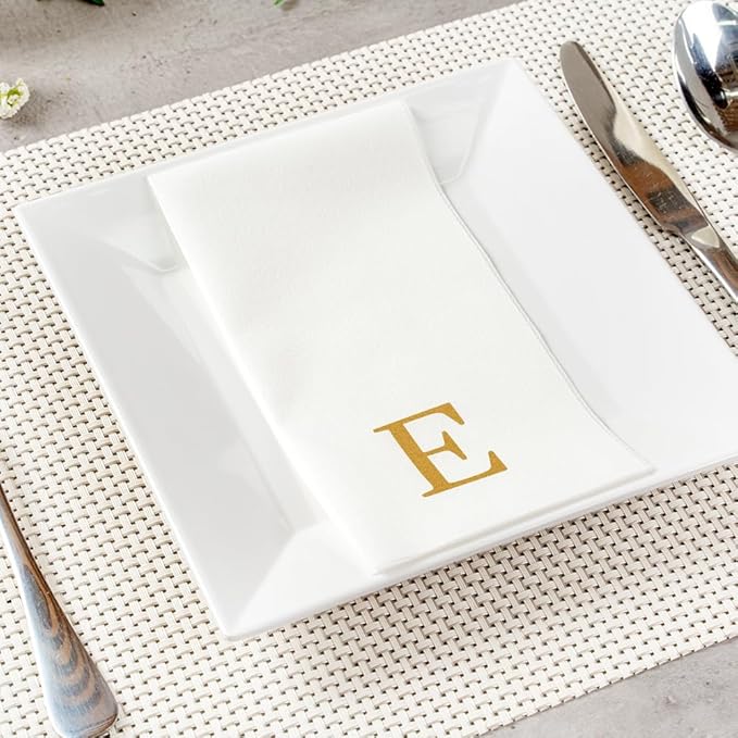 Luxenap 15.8 X 7.9 Inch Linen-Feel Guest Towels, 2000 Lettered Hand Towels - Image 4