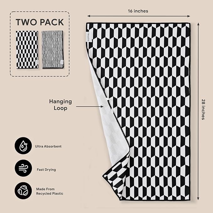 RECYCO Waffle Kitchen Towel Set of 2 - Image 6