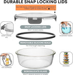 Razab 30 PC Glass Food Storage Containers - Image 3