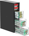 BTSKY 1 Pack Black Acrylic Battery Storage Organizer by BTSKY