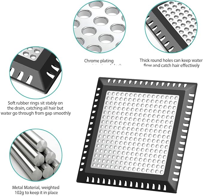 Shower Drain Hair Catcher/Drain Strainer/Shower Drain Cover - Image 3