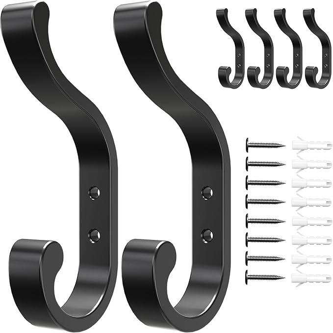 Wall-Mount Coat Hooks, Heavy Duty 30LB Hooks - Image 8