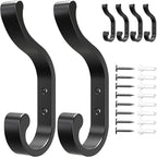 Wall-Mount Coat Hooks, Heavy Duty 30LB Hooks - Image 8