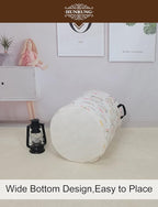 HUNRUNG Laundry Hamper, Large Canvas Fabric Lightweight Storage Basket Toy - Image 4
