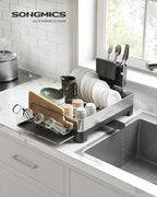 SONGMICS Dish Drying Rack, Premium Stainless Steel Dish Rack - Image 2