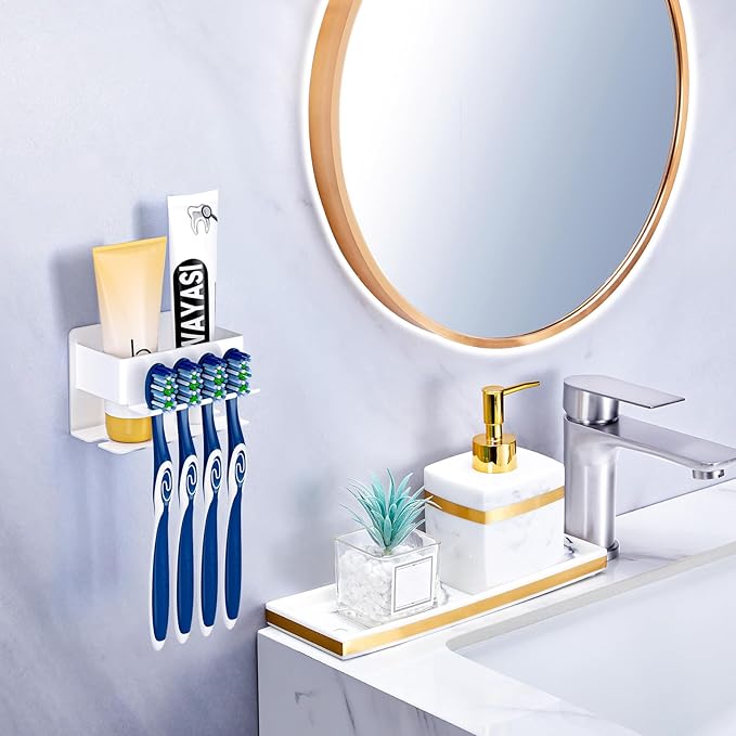 Toothbrush Head Holders, Electric Tooth Brush Head Holder, Adhesive Toothpaste - Image 3