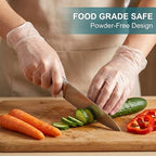 Clear Vinyl Gloves, Powder-Free & Latex-Free, Disposable Clear Gloves, Cleaning - Image 5