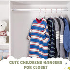 HOUSE DAY Velvet Kids Hangers 60 Pack, Premium Childrens Hangers - Image 5