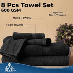 DAN RIVER 8 PC Luxury Bath Towels - Image 7