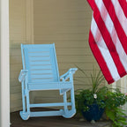 GREENVINES Outdoor Rocking Chairs | Set of 2 | Porch Rocker | HDPE Plastic | Arctic | Oversized Rockers | High Back | Big & Tall | Ladder Back | for Patio Outside Backyard Balcony Garden - Image 9