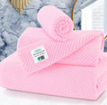 VOOVA & MOVAS Pink Towels for Bathroom by VOOVAMOVAS